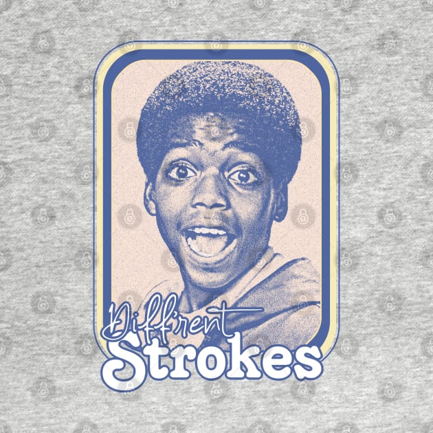 Diff'rent Strokes  // Retro 80s Aesthetic Fan Design by DankFutura